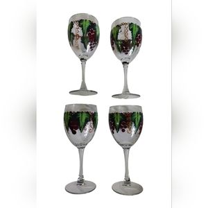 Hand painted wine glasses